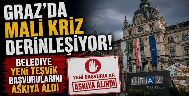 Graz’da Mali Kriz Derinleşiyor: Belediye Yeni Teşvik Başvurularını Askıya Aldı