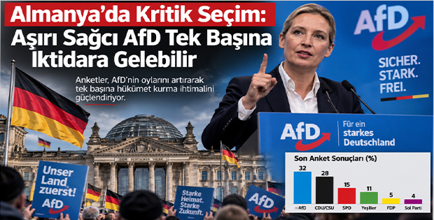 Almanya’da Kritik Seçim: Aşırı Sağcı AfD Tek Başına İktidara Gelebilir