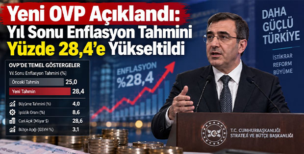 Yeni OVP Açıklandı: Yıl Sonu Enflasyon Tahmini Yüzde 28,4’e Yükseltildi