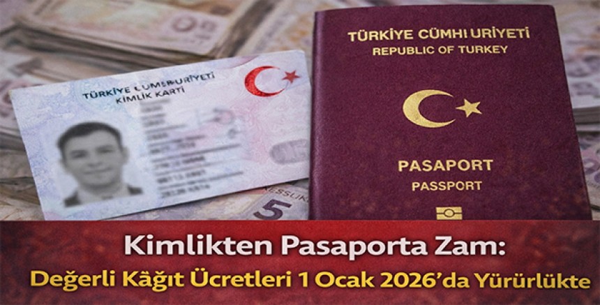 2026’da Pasaport, Kimlik ve Ehliyet Ücretleri Artıyor