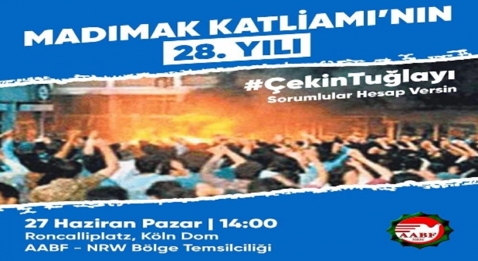 33 Can Köln’de Anılacak!