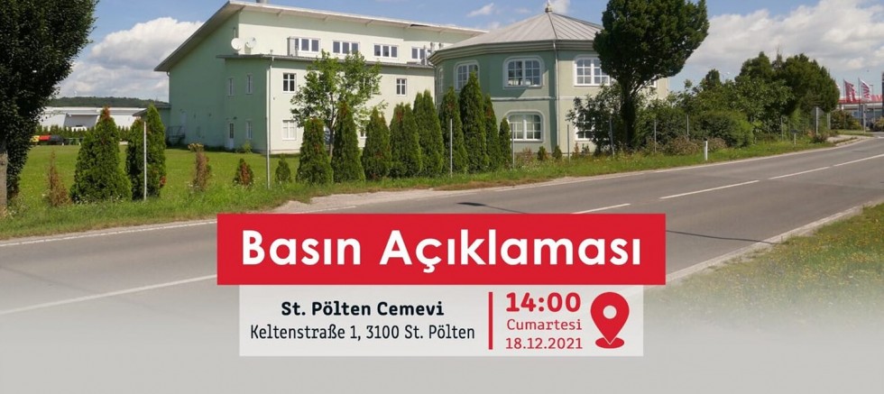 AABF’den, St. Pölten Cemevi önünde yapılacak basın toplantısına çağrı 