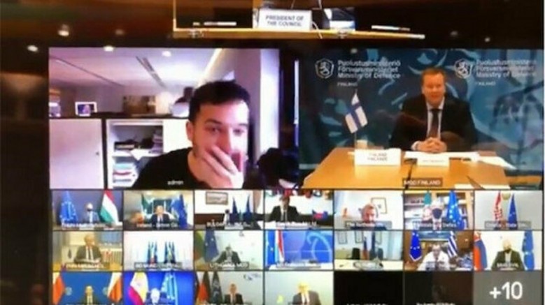 AB Savunma Bakanları Zoom toplantısına sızdı (VİDEO)