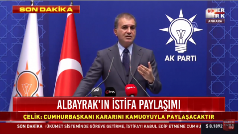 AKP'den Berat Albayrak'ın istifasının ardından ilk açıklama geldi 