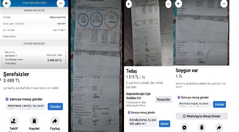 AKP’nin kalesinde yurttaşlar elektrik faturalarını uygulama üzerinden 'Soygun var' etiketi ile satışa çıkardı