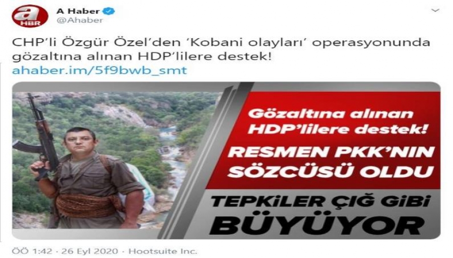 AKP yanlısı A Haber'den çirkin provokasyon! Bu kez Özgür Özel'e saldırdılar