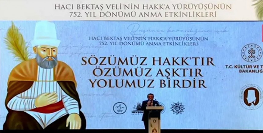 Alevi örgütlerinden Bakanlığın Hacı Bektaş Veli görseline tepki 