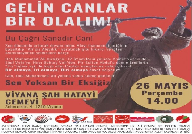 Avusturya Alevi İslam Teşkilatı Karalama Bölme Düşmanlaştırma Politikalarına devam ediyor