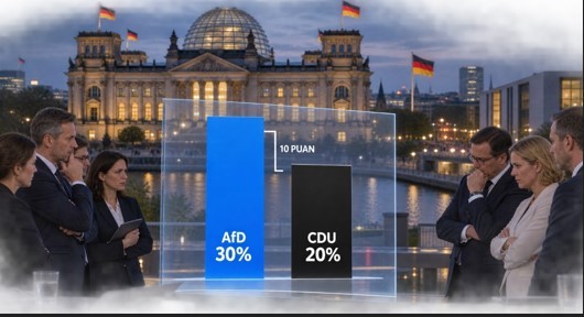 Almanya’da AfD Yüzde 30’a Dayandı: CDU’ya 10 Puan Fark Attı