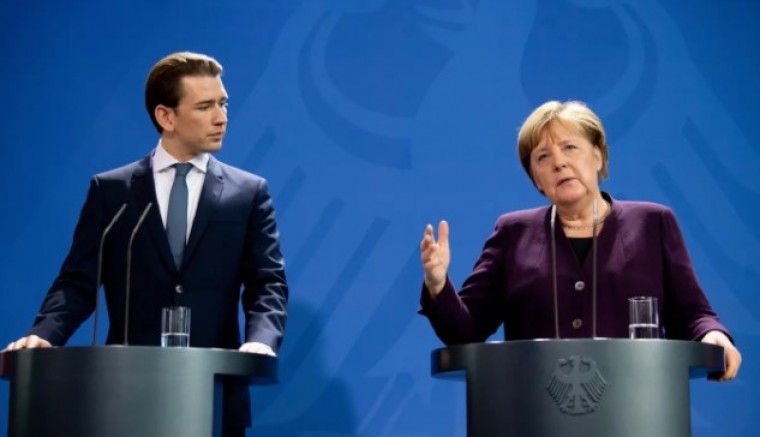 Almanya’da bir araya gelen Merkel ve Kurz'dan ortak Afganistan açıklaması