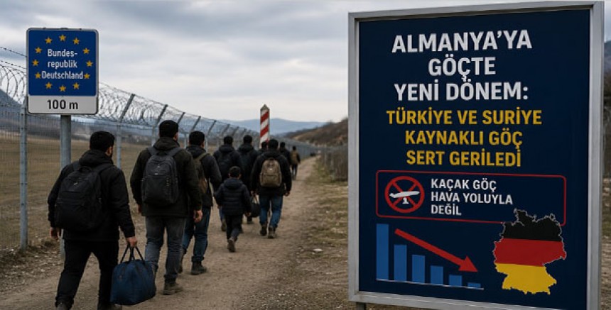 Almanya’ya Göçte Yeni Dönem: Türkiye ve Suriye Kaynaklı Göç Sert Geriledi