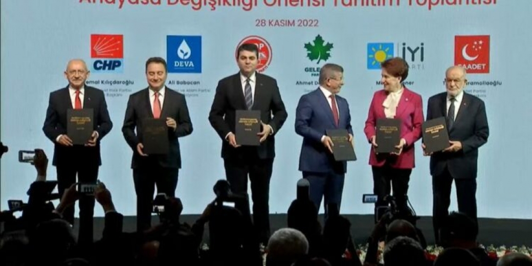 Altılı Masadan Yeni Anayasa Açıklaması 