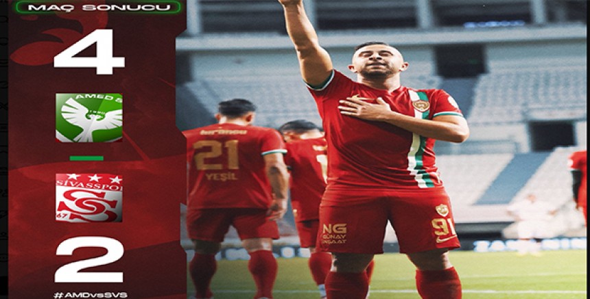 Amedspor, Seyircisiz Maçta Sivasspor’u 4-2 Mağlup Etti