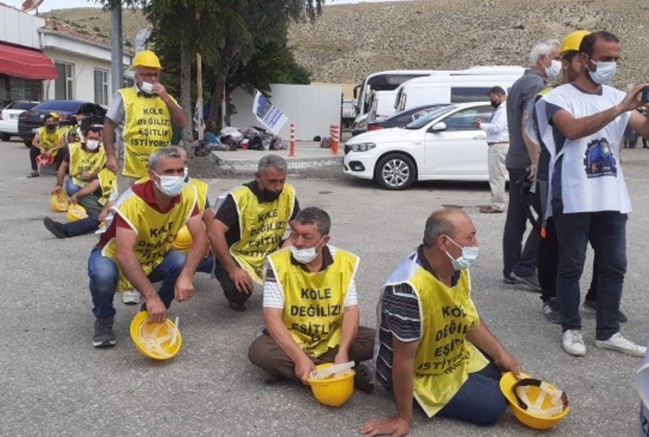 Ankara’ya sokulmayan maden işçilerinin bekleyişi devam ediyor (VİDEO) 