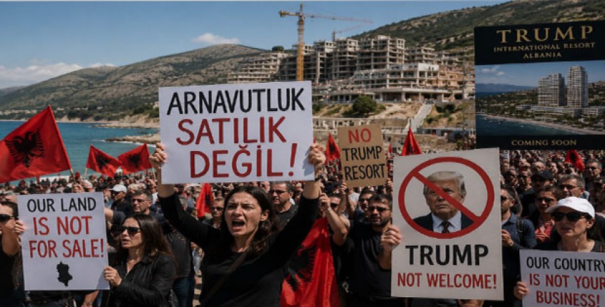 Arnavutluk’ta Trump Ailesi Bağlantılı Turizm Projesine Büyük Tepki: “Arnavutluk Satılık Değil