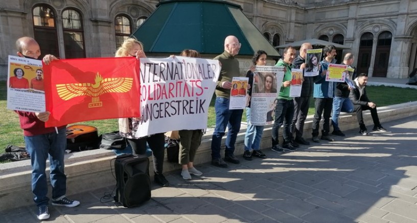 Avusturya'da açlık grevi ve Oturma eylemi 