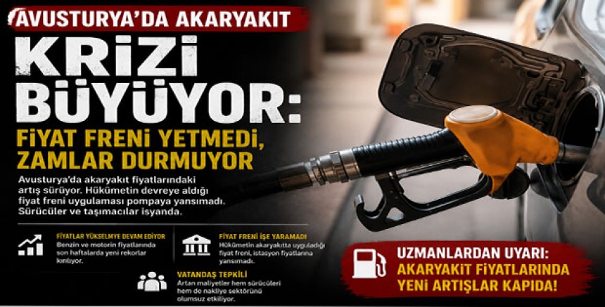 Avusturya’da Akaryakıt Krizi Büyüyor: Fiyat Freni Yetmedi, Zamlar Durmuyor