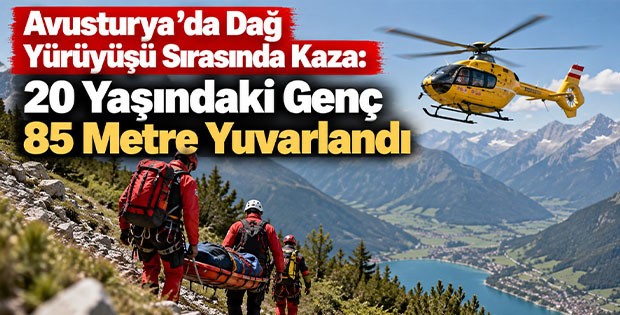 Avusturya’da Dağ Yürüyüşü Sırasında Kaza: 20 Yaşındaki Genç 85 Metre Yuvarlandı