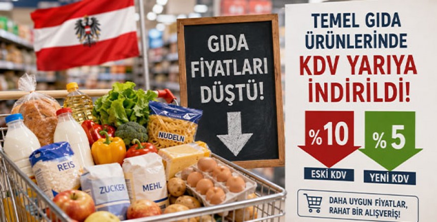 Avusturya'da Gıda Fiyatları Düştü: Temel Gıda Ürünlerinde KDV Yarıya İndirildi
