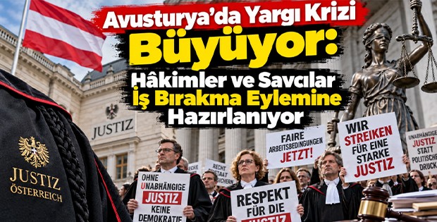 Avusturya’da Yargı Krizi Büyüyor: Hâkimler ve Savcılar İş Bırakma Eylemleriyle Alarm Veriyor