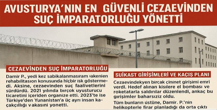 Avusturya’nın En Güvenli Cezaevinden Suç İmparatorluğu Yönetti 