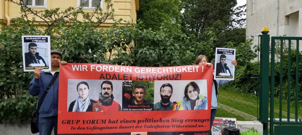 AVUSTURYA T.C. BAŞKONSOLOSLUĞU ÖNÜNDE ALİ ARACI İÇİN ÖZGÜRLÜK EYLEMİ   