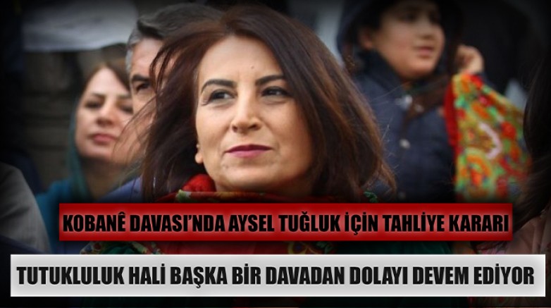 Aysel Tuğluk için Kobanê Davası’nda tahliye kararı  
