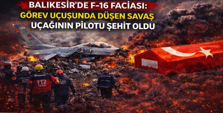 Balıkesir’de F-16 Faciası: Görev Uçuşunda Düşen Savaş Uçağının Pilotu Şehit Oldu