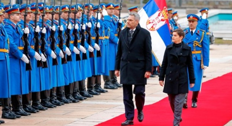 Başbakan Nehammer,Sırbıstan Başbakanı Brnabic, ile bir araya geldi  