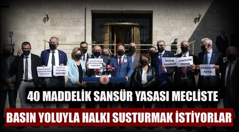 Basın Yoluyla Halkı Susturmak İstiyorlar 