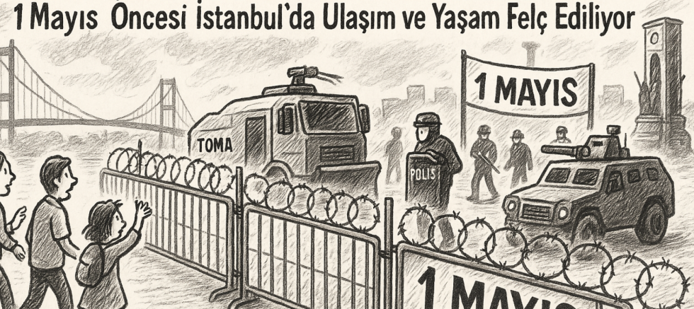 Bayram Değil Sıkıyönetim: 1 Mayıs Öncesi İstanbul’da Ulaşım ve Yaşam Felç Ediliyor
