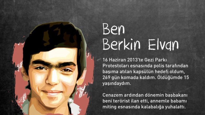 Berkin Elvan, Katledişinin 8. yılında anılıyor