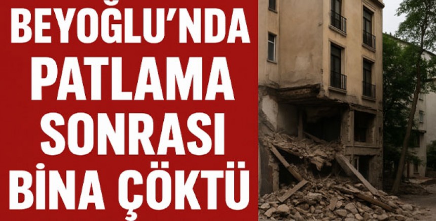Beyoğlu’nda Patlama Sonrası Bina Çöktü