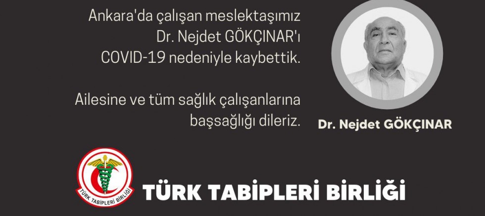 Bir sağlık çalışanı daha koronavirüsten öldü