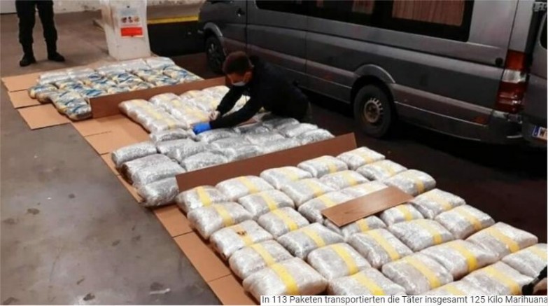 Burgenland'da Mobilyalara saklanmış 125 kilogram marihuana yakalandı
