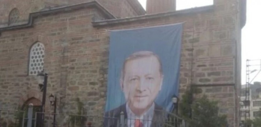 Camileri Erdoğan’ın seçim bürosu haline getirdiler 