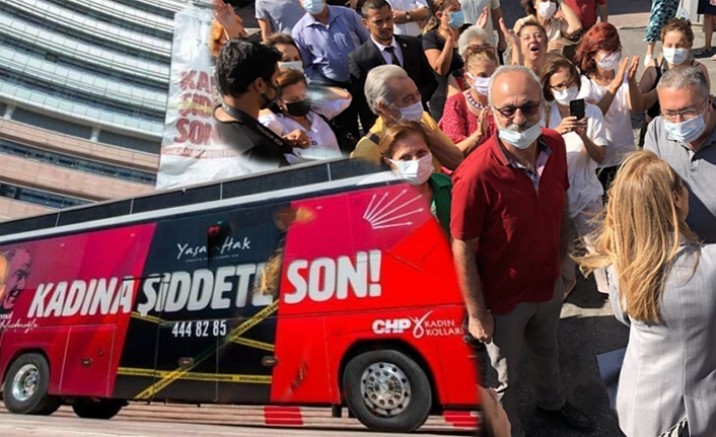 Çanakkale'de otobüsten inen CHP'lilerin üzerine aracını sürdü 