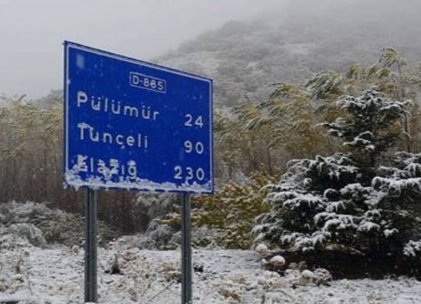 Dersim’de yılın ilk karı Pülümür'e düştü 