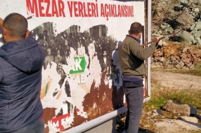Dersim'deki Seyit Rıza afişleri söküldü