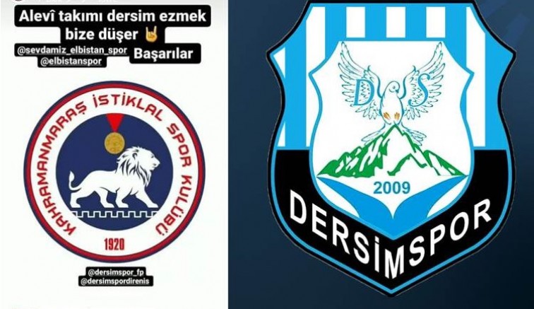 Dersim spora ırkçı saldırı sorası Maraş istiklal spordan açıklama