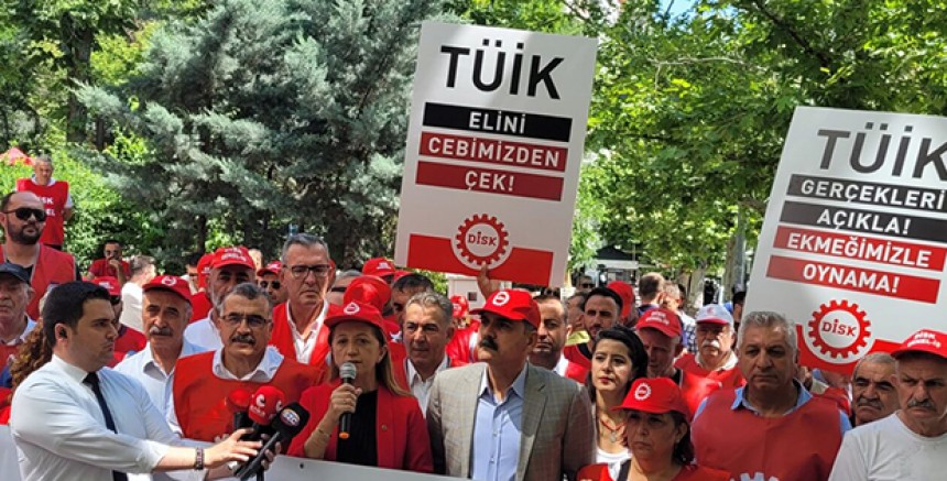 DİSK: TÜİK'in açıkladığı gerçek dışı enflasyonlarla yoksullun ekmeğini çalıyor 