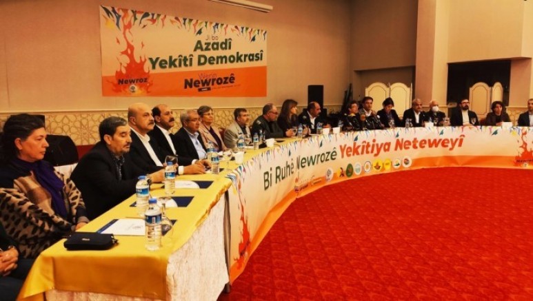  Diyarbakır’da Kürt siyasi partileri bir araya gelerek Newroz startını  verdi  