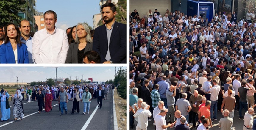 Diyarbakır’da Yürüyüşe İzin Verilmeyen DEM Parti, Sanat Sokağı’nda Tecrit Uygulamalarını Protesto Etti