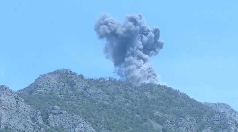 Dün gece TSK'ya ait savaş uçakları Duhok kırsalını bombaladı