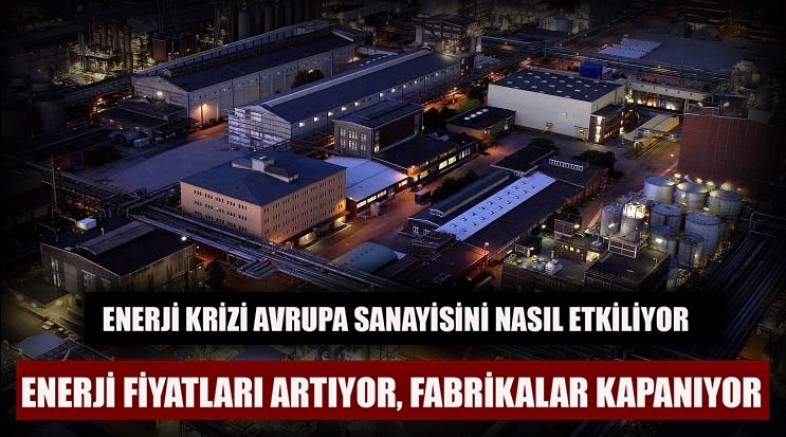 Enerji krizi Avrupa sanayisine büyük darbe vuruyor 
