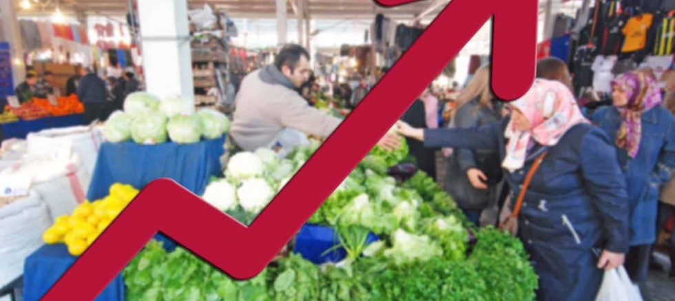 Enflasyonda on iki aylık ortalamalara göre yüzde 11,51 artış gerçekleşti