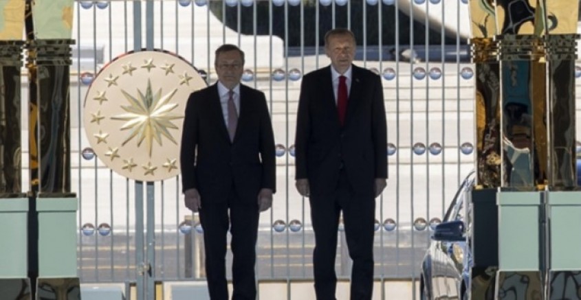 Erdoğan’dan İtalya Başbakanı Draghi'ye özel karşılama 