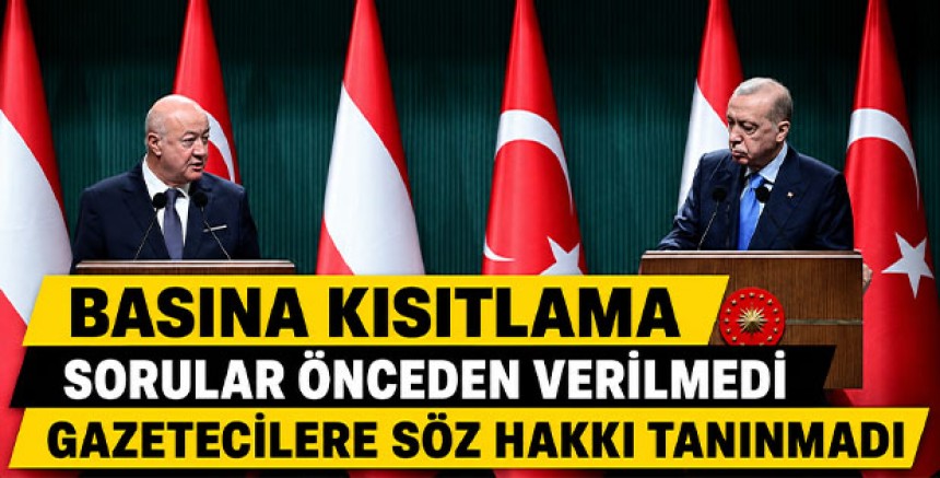 Erdoğan-Stocker görüşmesinde basına kısıtlama: Sorular önceden verilmedi, gazetecilere söz hakkı tanınmadı