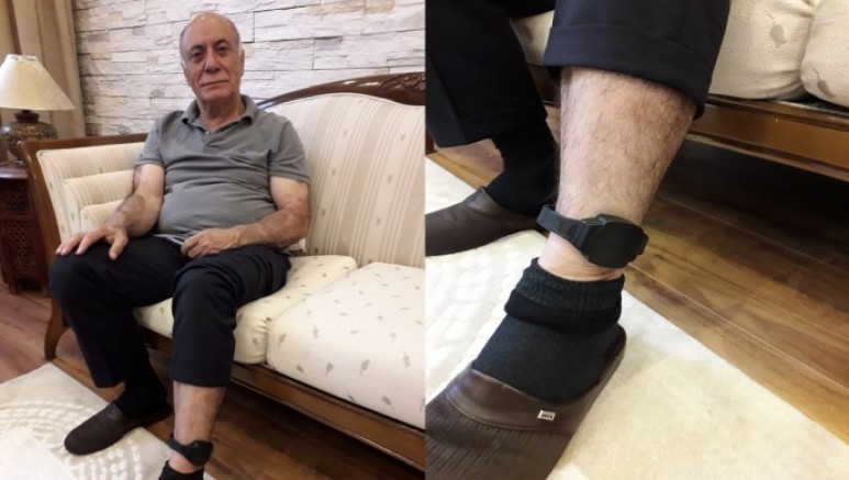 Ev hapsi verilen Mahmut Alınak'ın ayaklarına kelepçe takıldı