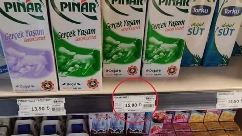 Fakirin bebeği artık süt içemeyecek: Litrelik süt 16 lira oldu